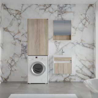 Подвесная тумба под раковину Санта Мира 700476 60 см янтарный/белый